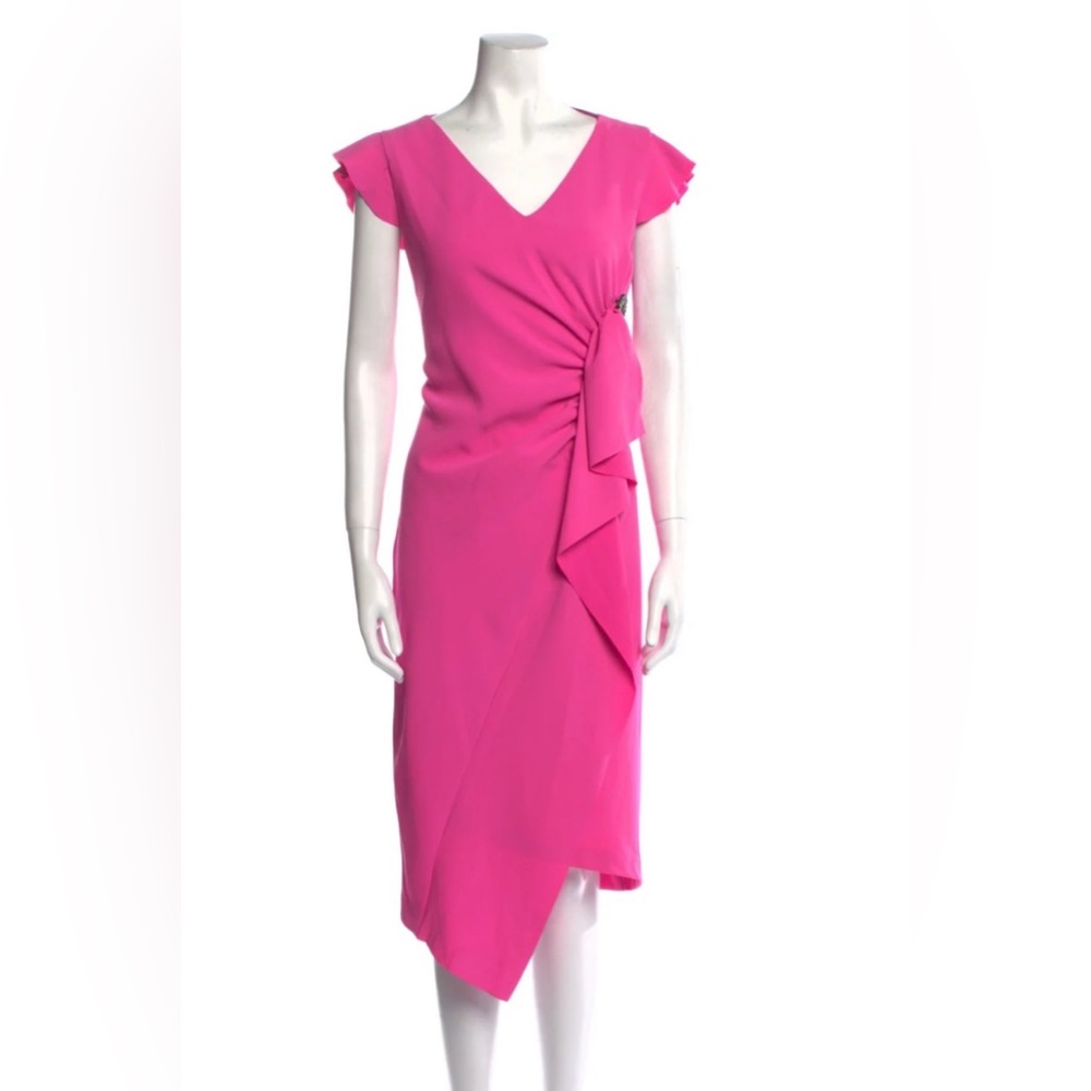 NWT Pinko V-Neck Midi Length Dress Size 44 - Medium